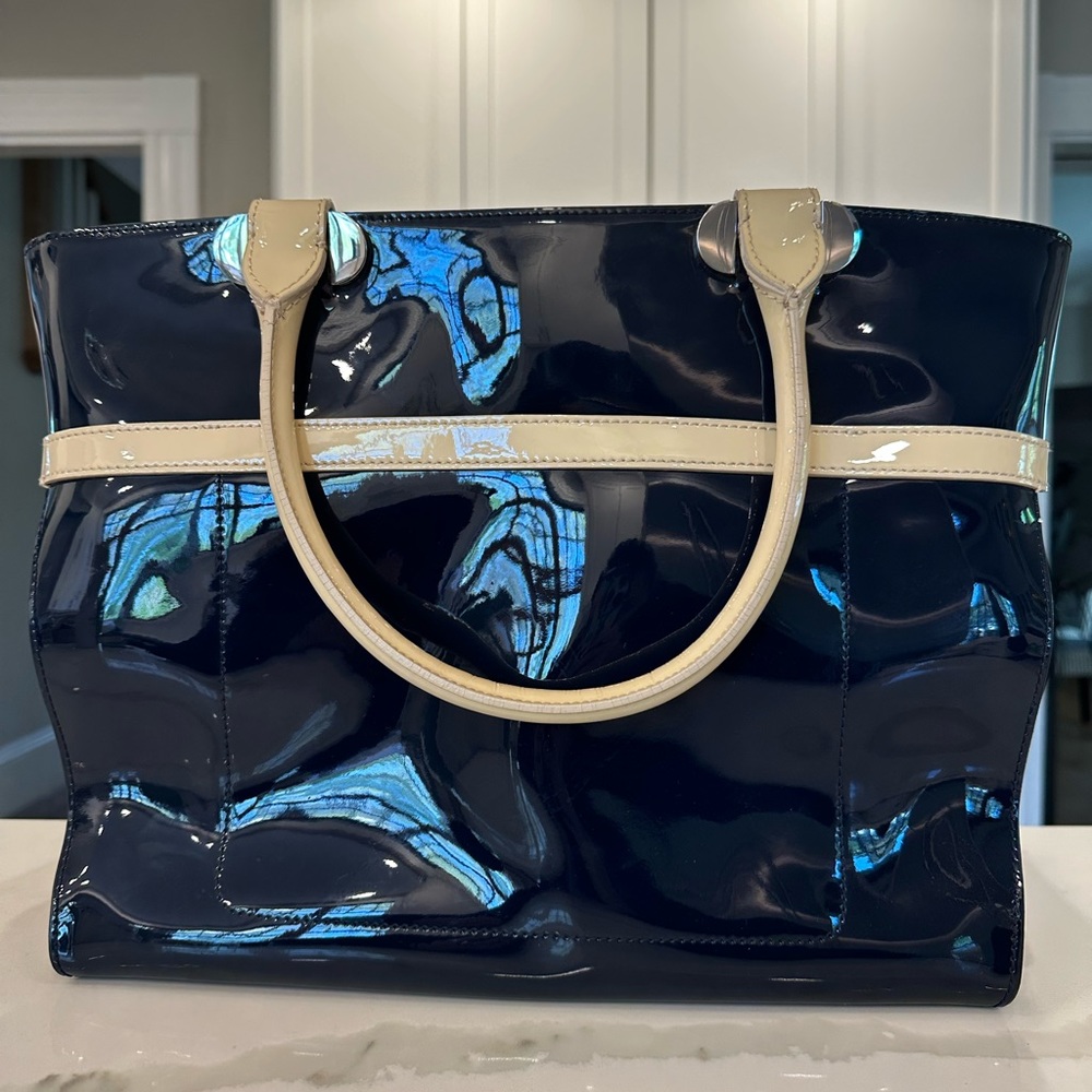 Authentic LK Bennett Patent Leather Tote (with duster)